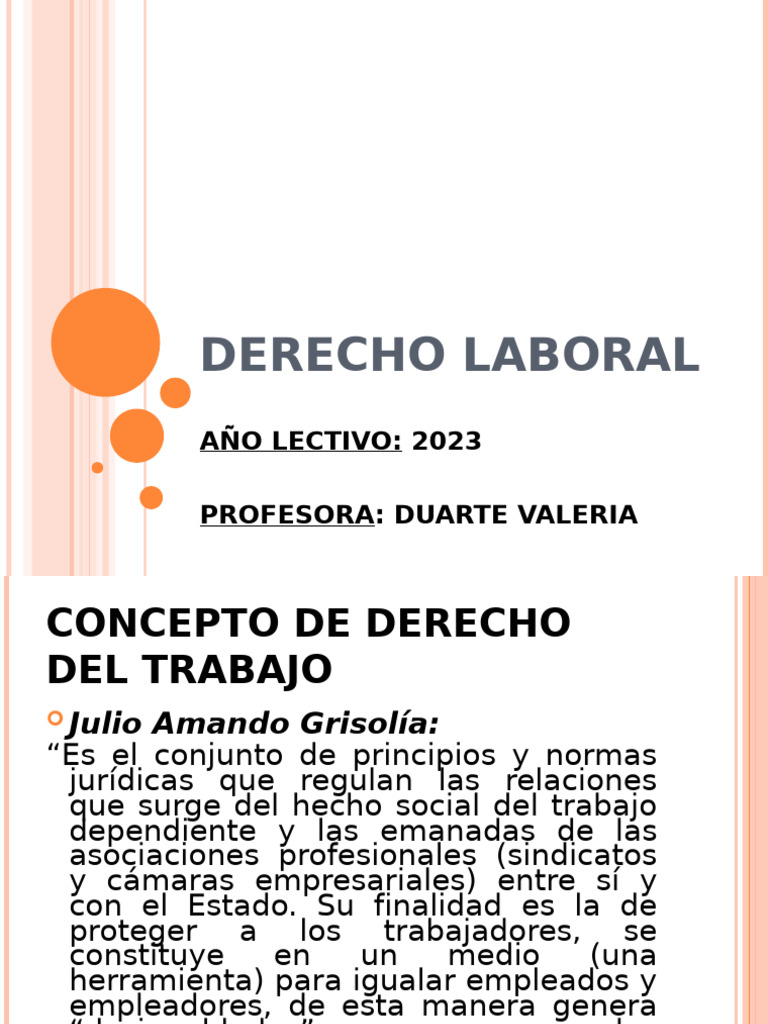 Conceptos Clave del Derecho Laboral 2023 | PDF | Derecho laboral | Salario