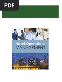 Complete Download (Ebook PDF) Hotel Operations Management 3rd Edition by David K. Hayes PDF All Chapters