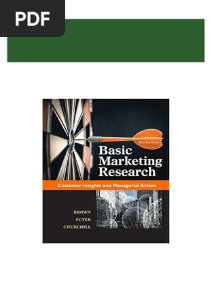 (Ebook PDF) Basic Marketing Research 9th Edition by Tom J. Brown 2024 Scribd Download