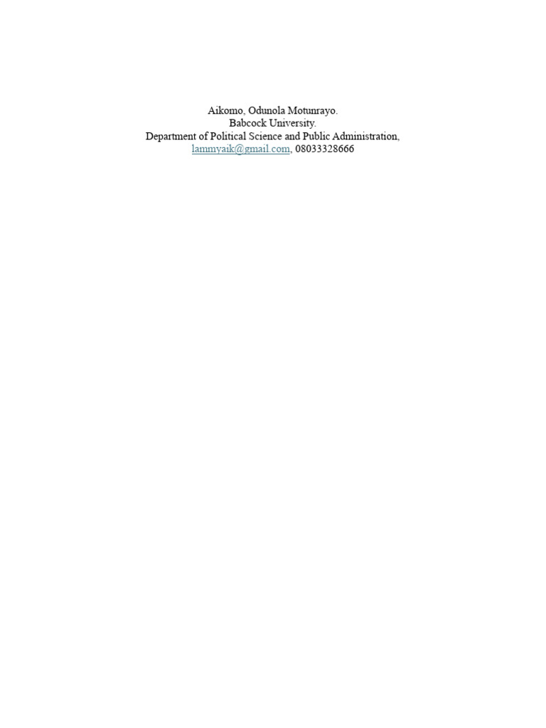 Sustainable Employment Generation and Youth Development. A Case Study ...