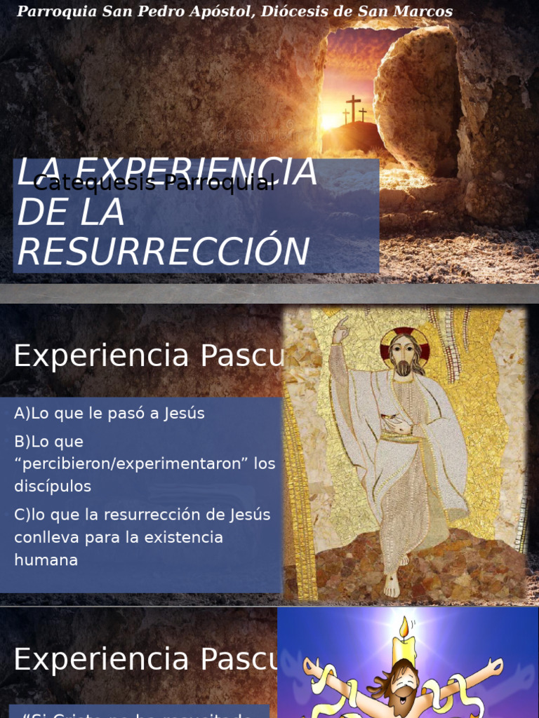 La Resurrección: Fe y Experiencia Pascual | PDF | La resurrección de ...