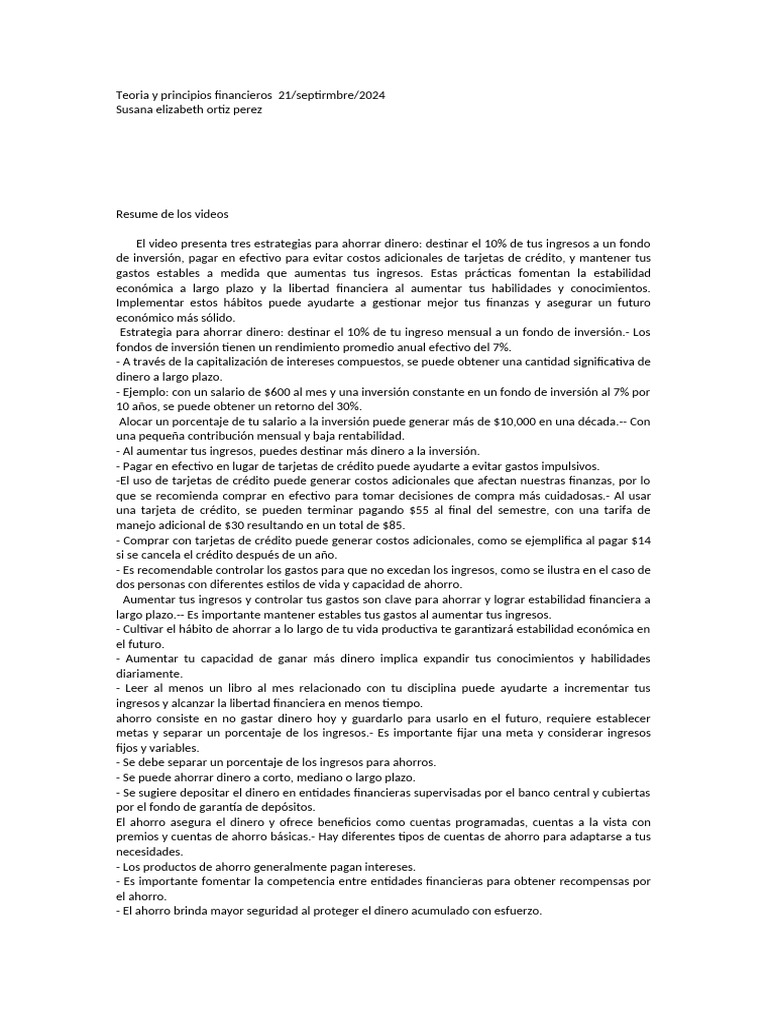 Estrategias Efectivas para Ahorrar Dinero | PDF | Bancos | Ahorro