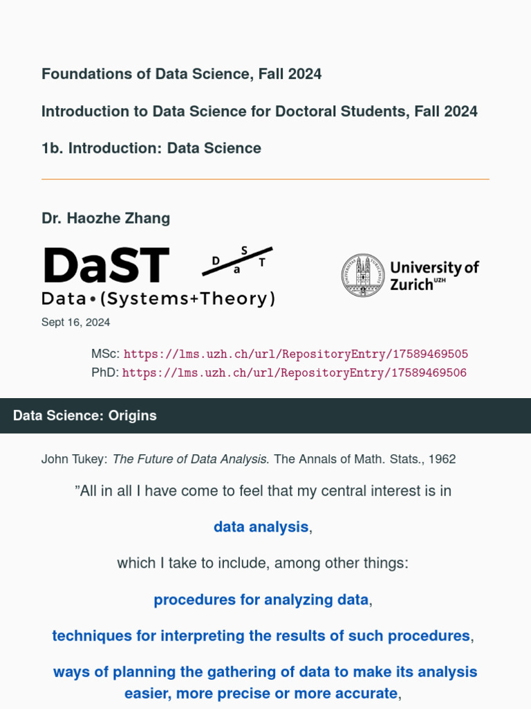 Foundations of Data Science Overview | PDF | Data Science | Statistics