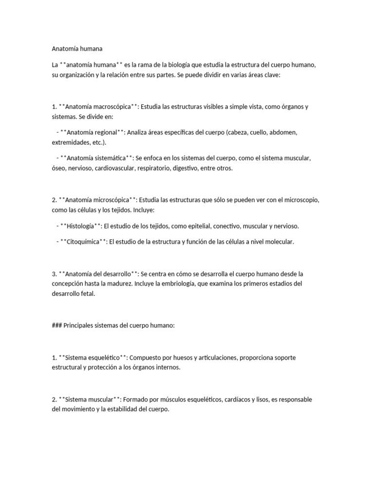 Anatomia Humana | PDF | Anatomía | Músculo