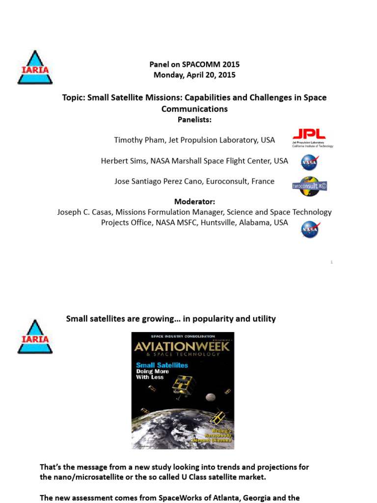 Small Satellite Missions: Trends & Challenges | PDF | Private ...