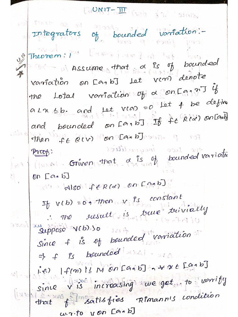Real Analysis - L - Unit-3 | PDF