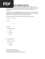 Cybersecurity Awareness Questionnaire | PDF | Security | Computer Security
