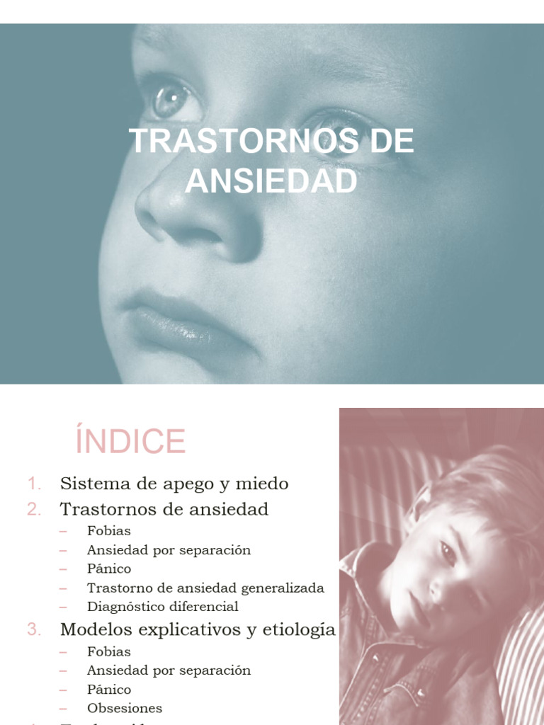 Trastornos de ansiedad y pedofobia | PDF | Ansiedad | Trastorno de ansiedad