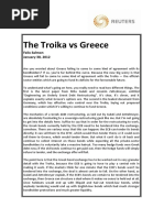 THE TROIKA VS. GREECE