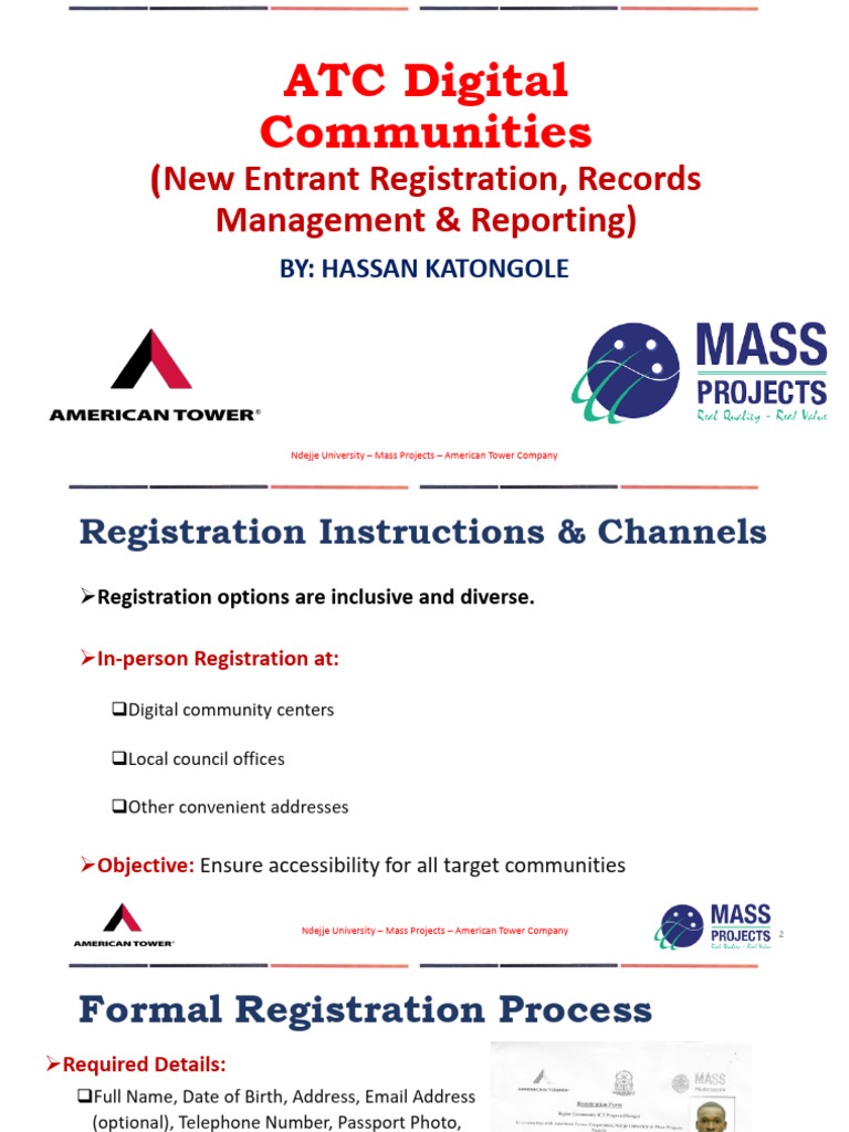 Registration, Records Management & Reporting | PDF