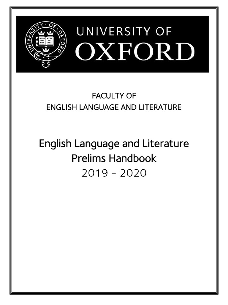 ellprelimshandbook2019-20v11pdf-pdf-essays-literary-criticism