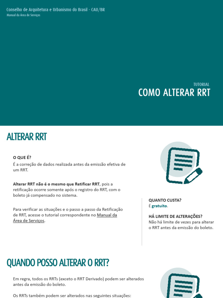 Tut Como Alterar RRT r00 | PDF | Informática