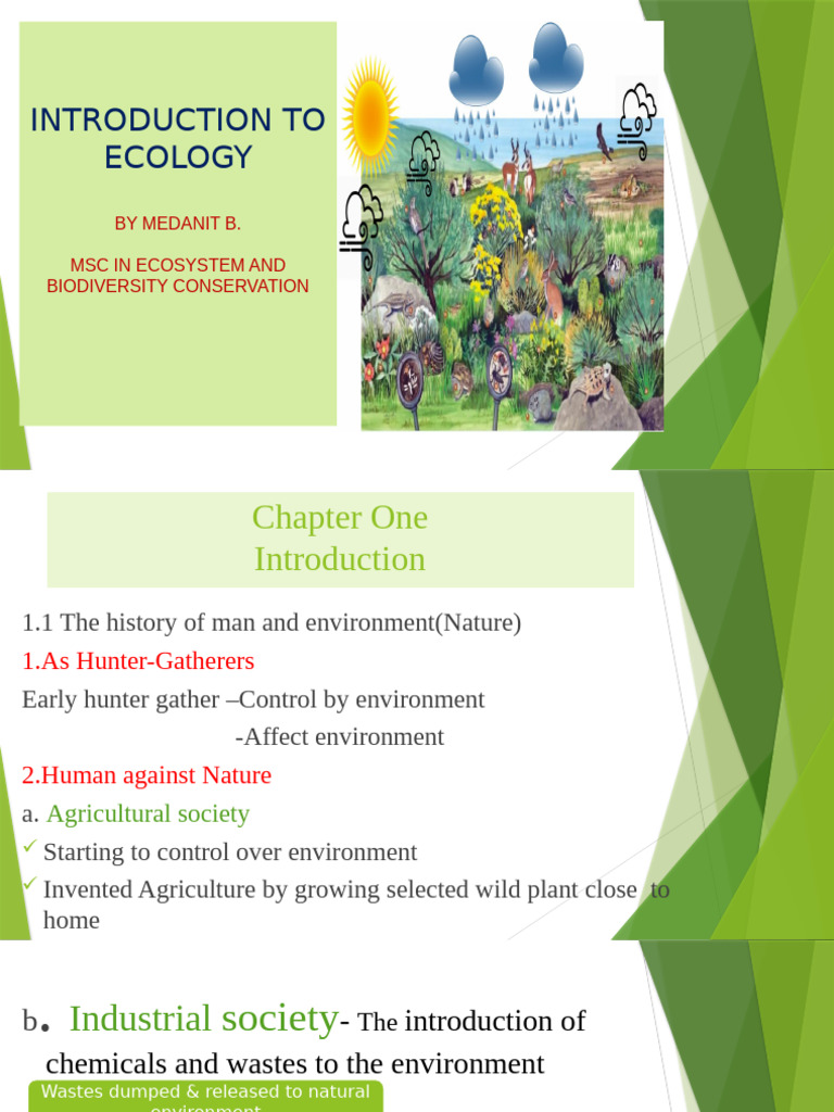 Introduction to Ecology and Environment | PDF | Ecology | Ecological Niche