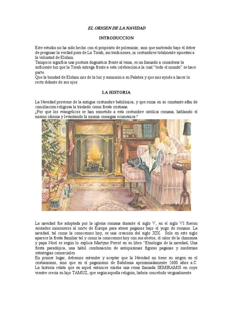 Origen Pagano de la Navidad | PDF | Papá Noel | Navidad