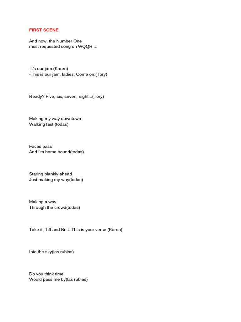 White Chicks Opening Scene Script | PDF