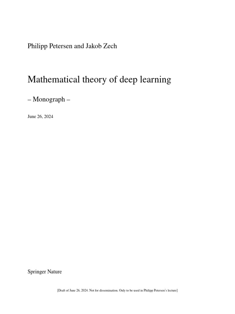 Book Lecture | PDF | Artificial Neural Network | Deep Learning