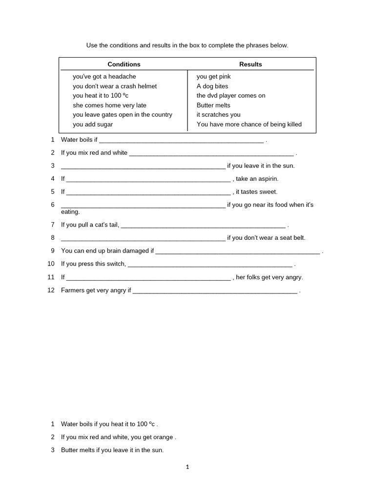 Zero Conditional Explanation 2 | PDF