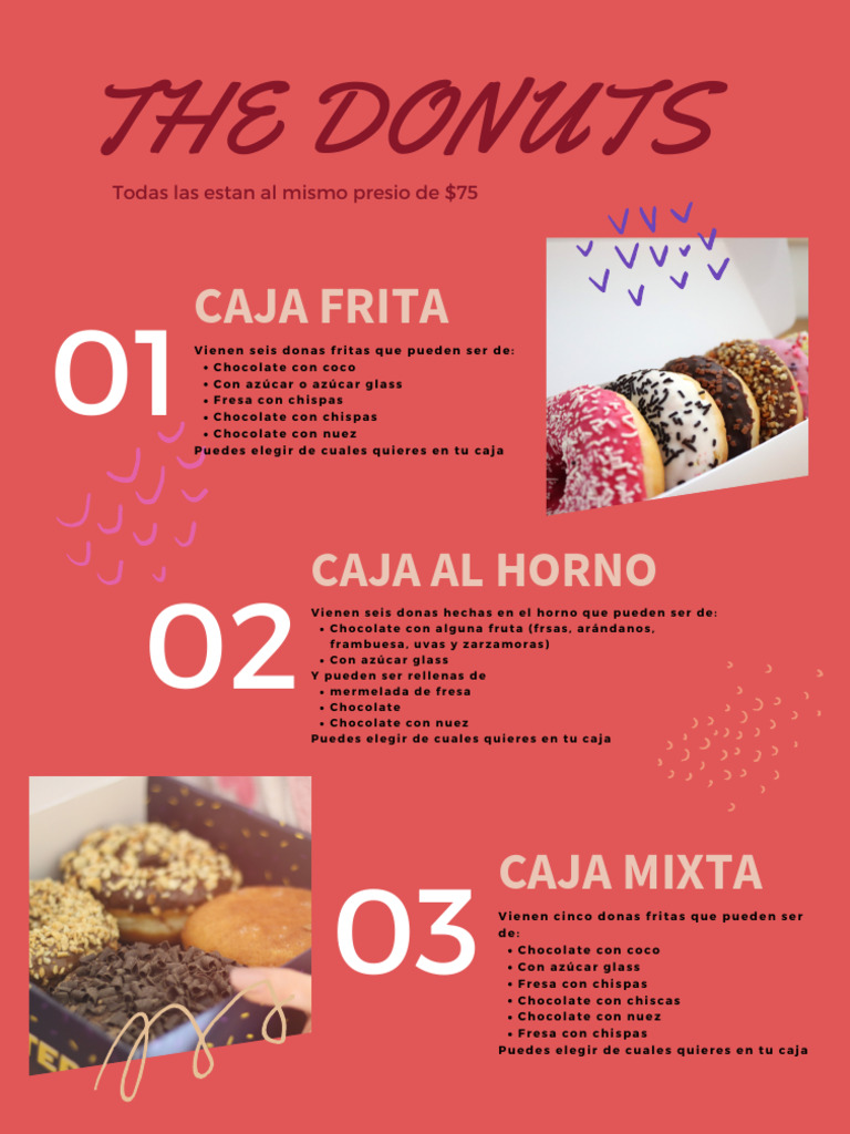 Variedad de Donas Personalizables | PDF