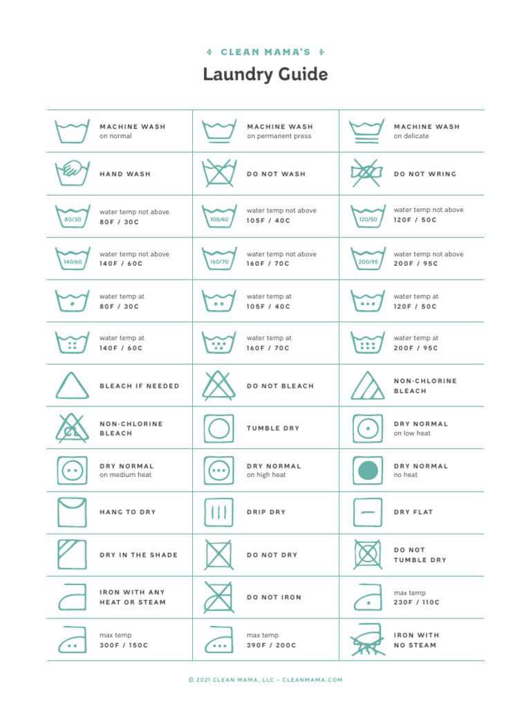 Clean Mama's Laundry Care Guide | PDF