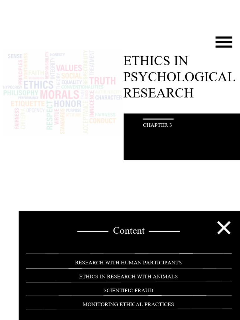 Chapter 3 of Research Methods in Psychology 2 | PDF | Institutional ...