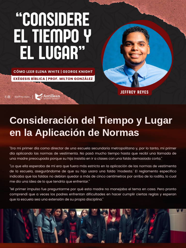 Considere El Tiempo y El Lugar - Exégesis Bíblica - Jeffrey Reyes | PDF ...