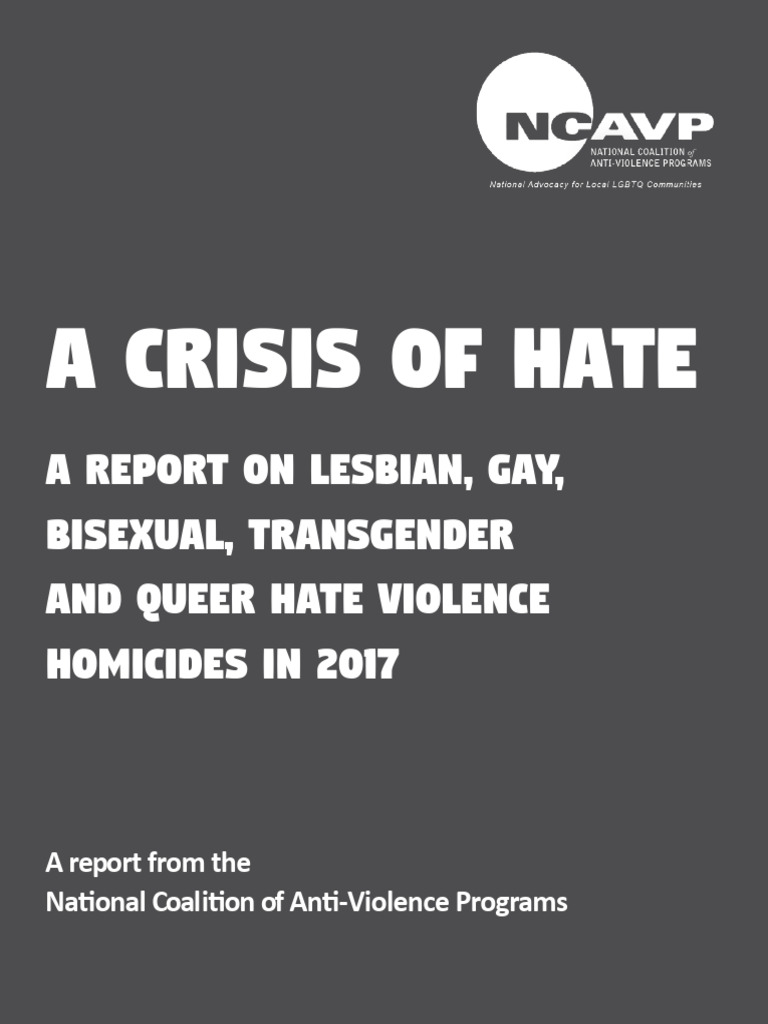 A Crisis of Hate January Release 12218 | PDF | Crimes | Crime & Violence
