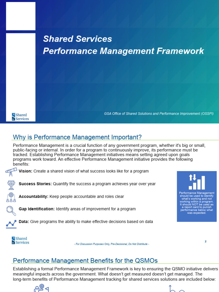 Shared Services Performance Management Guide | PDF | Return On ...