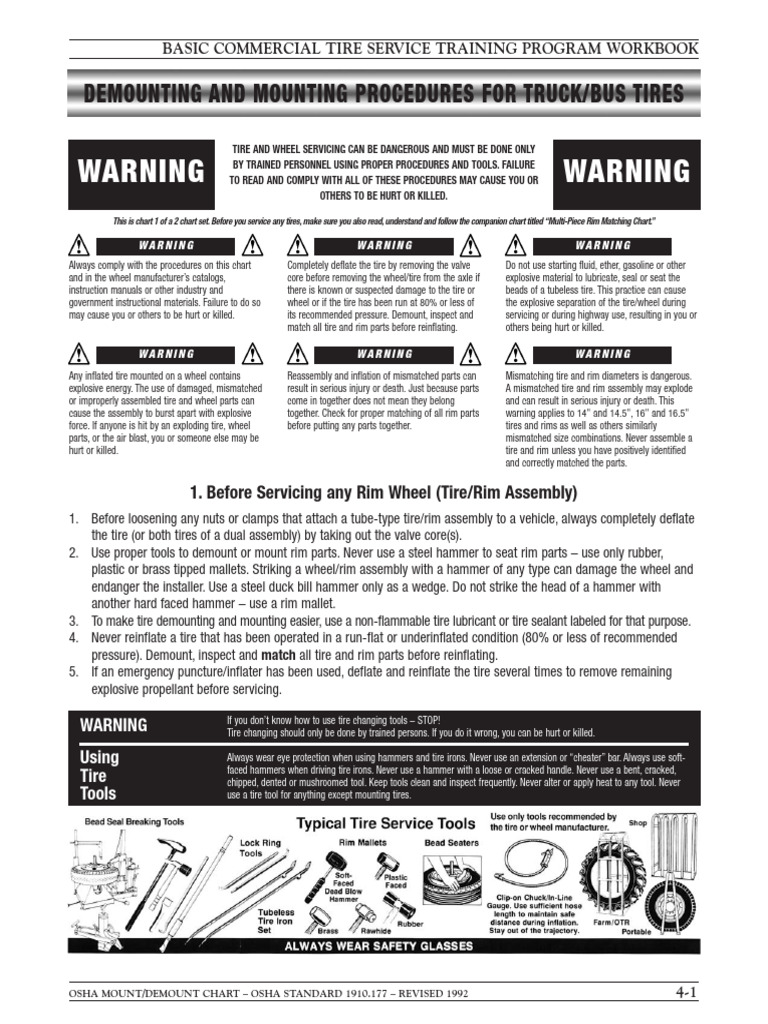 COMMERCIAL TIRE - Demount-Mount | PDF | Tire | Wheel