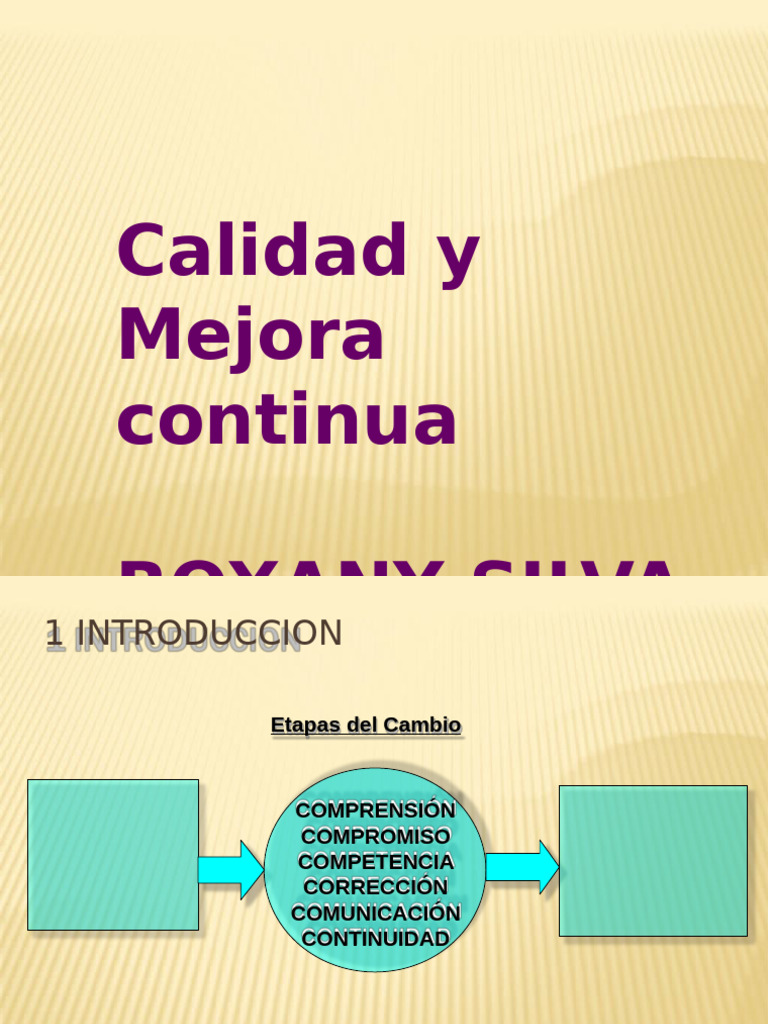 Mejora Continua y Calidad Empresarial | PDF