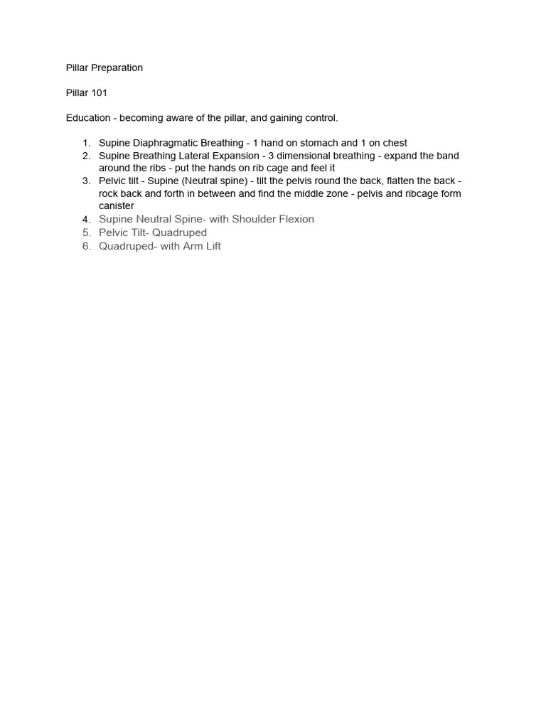 Pillar Preparation | PDF