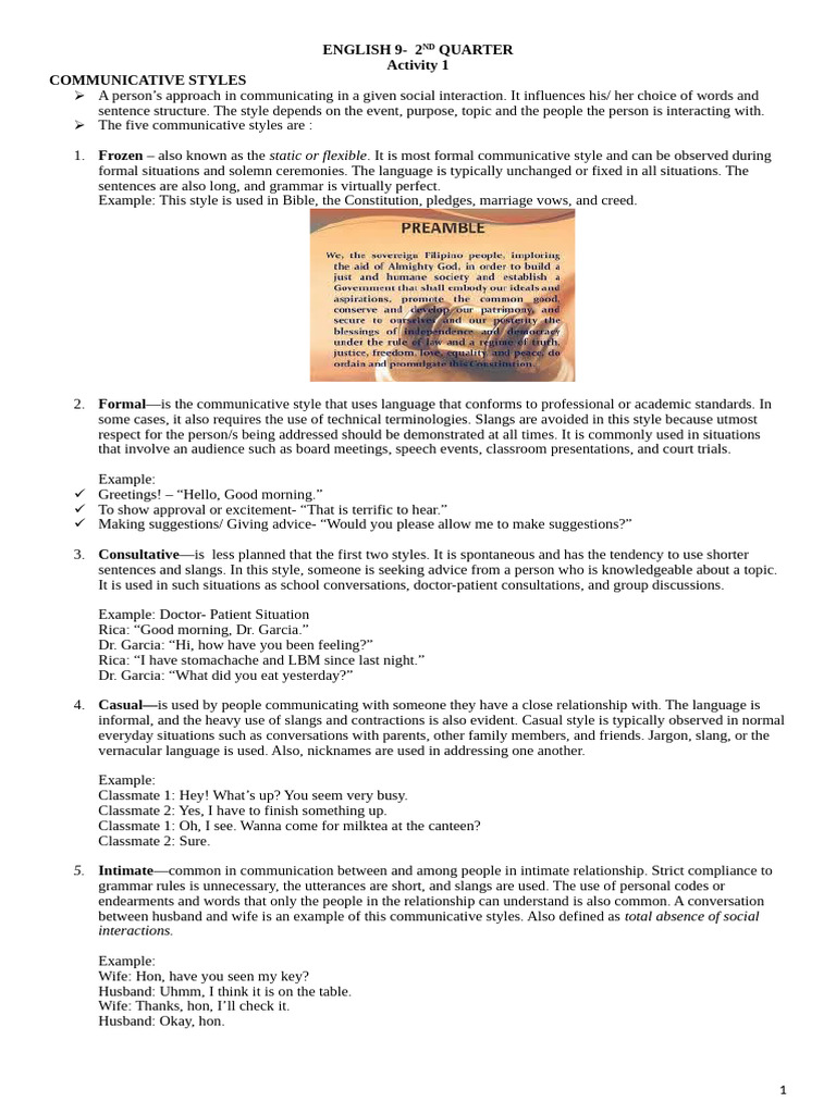 Understanding Communicative Styles | PDF | Linguistics | Human ...