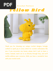 MOYellow Bird Crochet Pattern