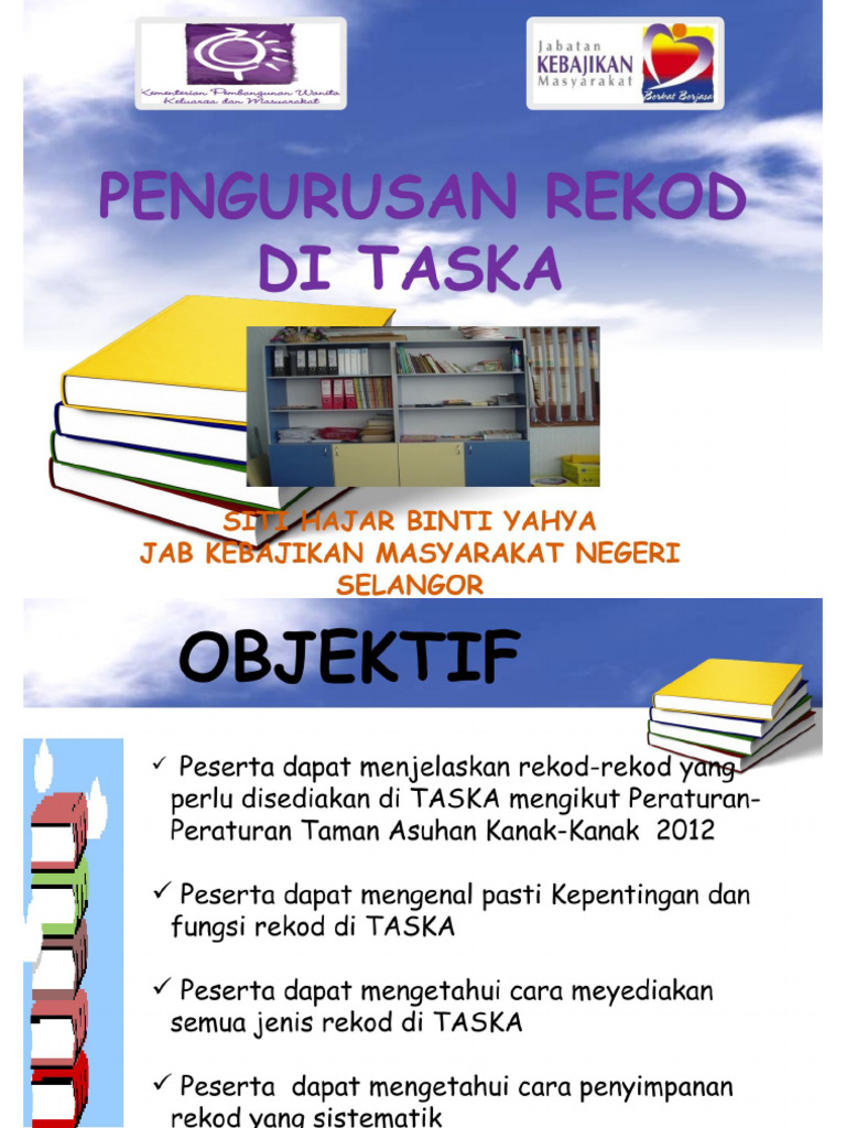 7 1 Pengurusan Rekod Di Taska | PDF