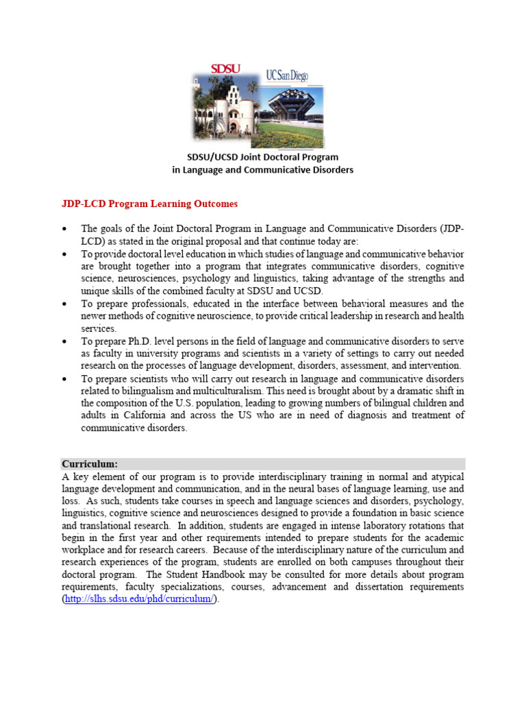 JDP LCD Program Goals | PDF | Language Acquisition | Multilingualism