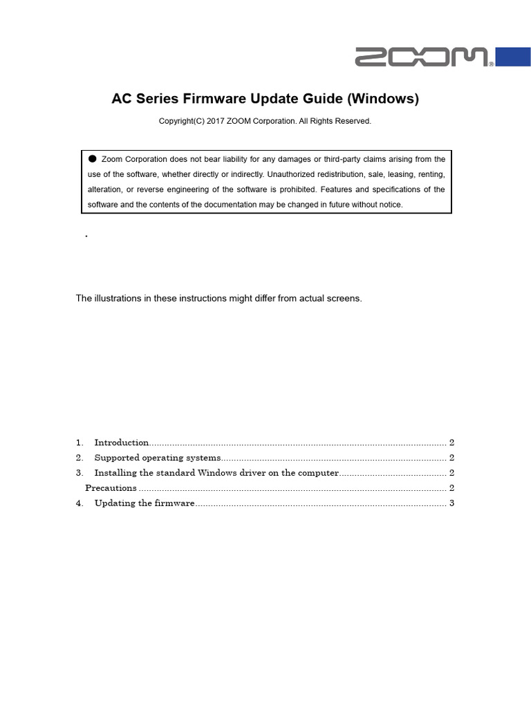 AC Series Firmware Update Guide | PDF | Microsoft Windows | Trademark
