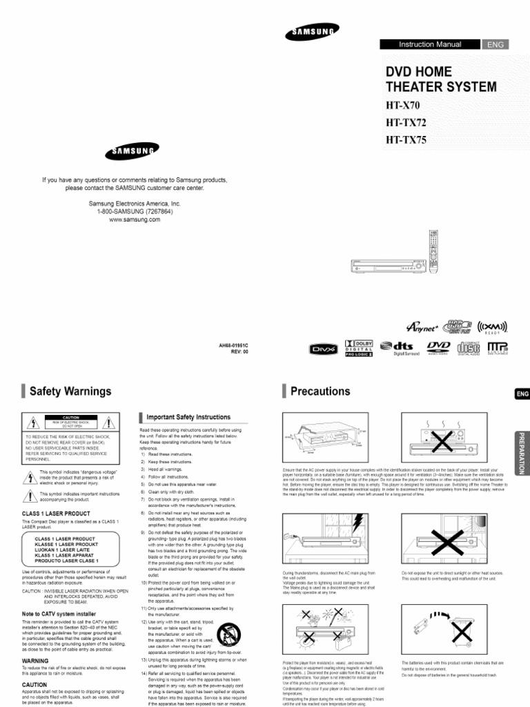 DVD Home: Theater System | PDF | Compact Disc | Video