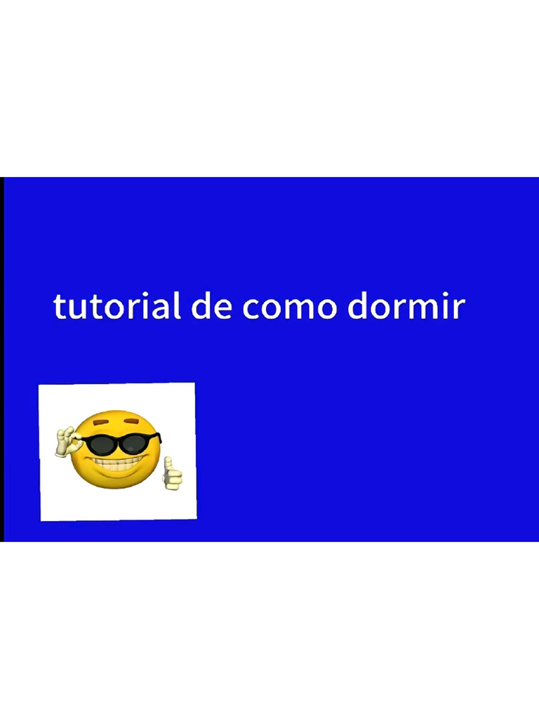 Tutorial De Como Dormir Pdf