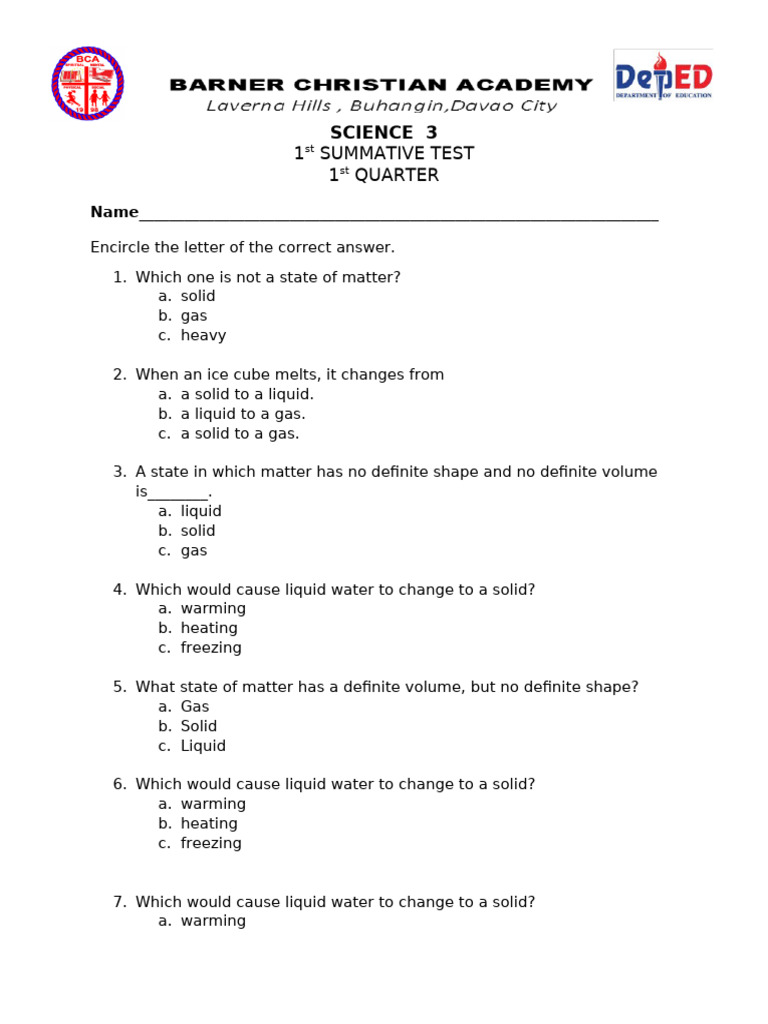 SCIENCE - I | PDF | Liquids | Water