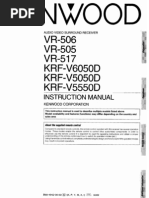 Download Kenwood VR505 Surround-Sound Receiver by lbluser SN79903962 doc pdf