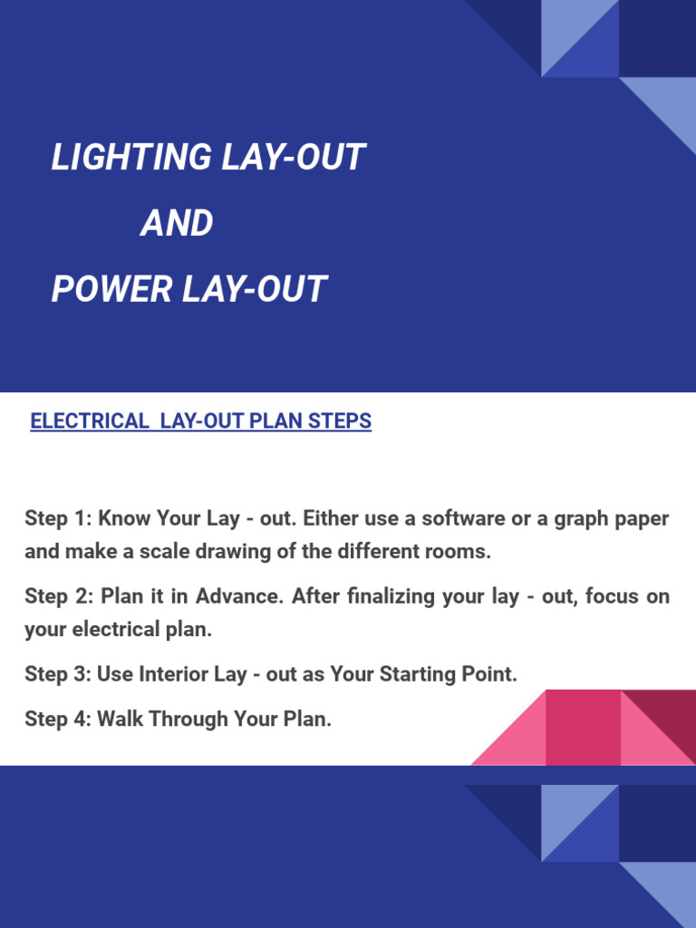 Electrical Layout Planning Guide | PDF | Electrical Equipment ...
