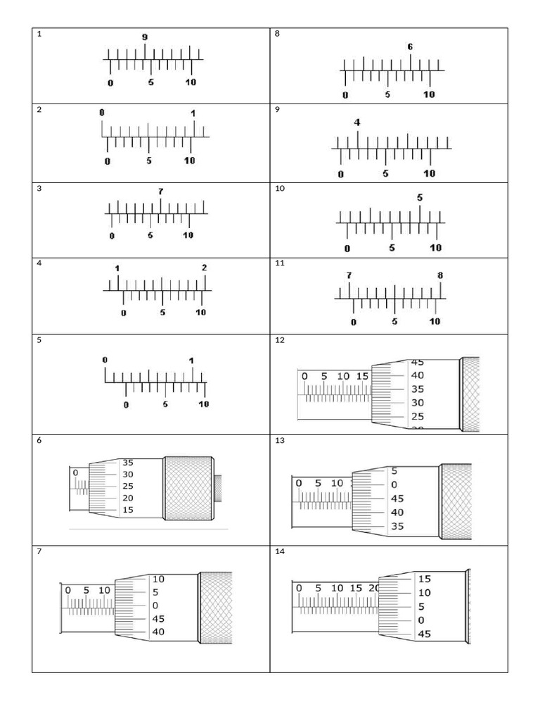 Exam Vernier-Micrometer | PDF