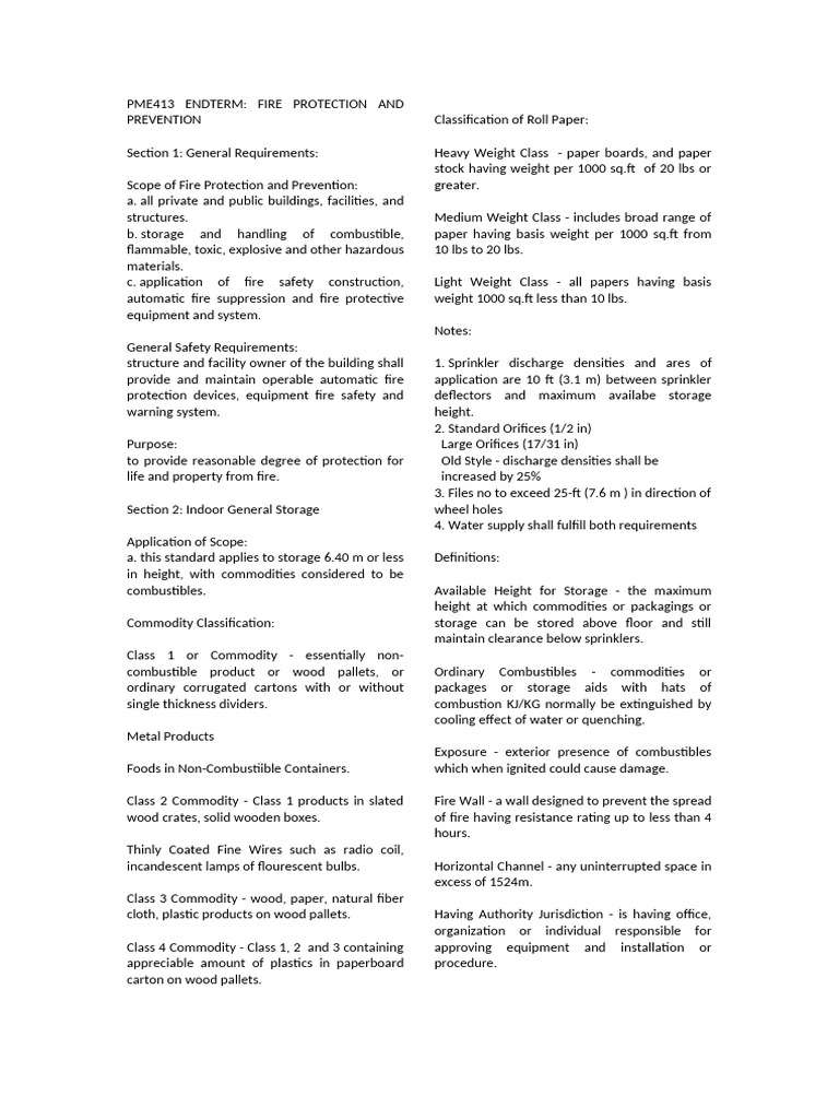 Fire Protection and Prevention Standards | PDF | Fire Sprinkler System ...