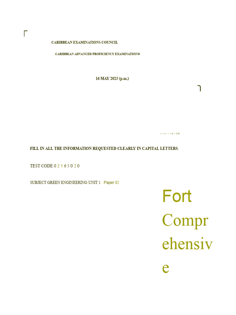 Ge Unit 1 2023 | PDF | Waste | Risk