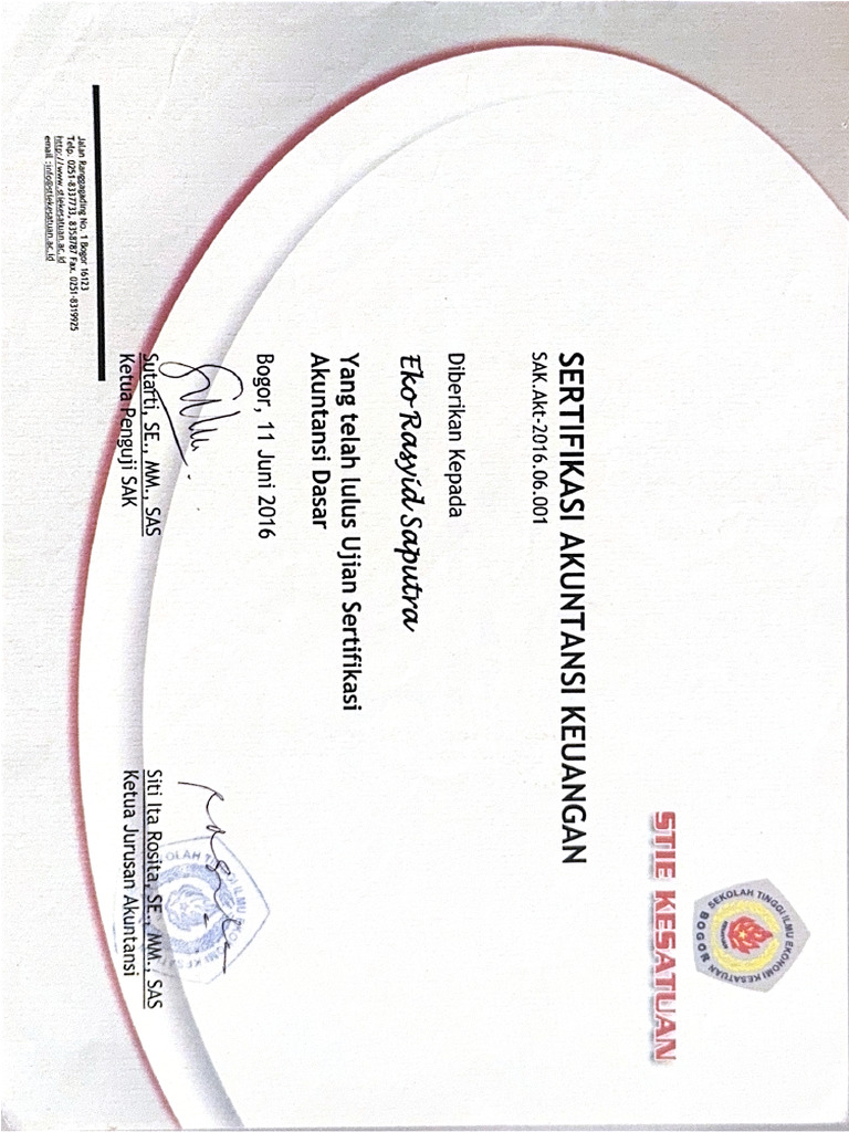 Sertifikat Akuntansi PDF