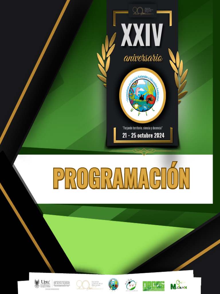 Aniversario UPTC: Programa XXIV 2024 | PDF | Titulo academico | Science