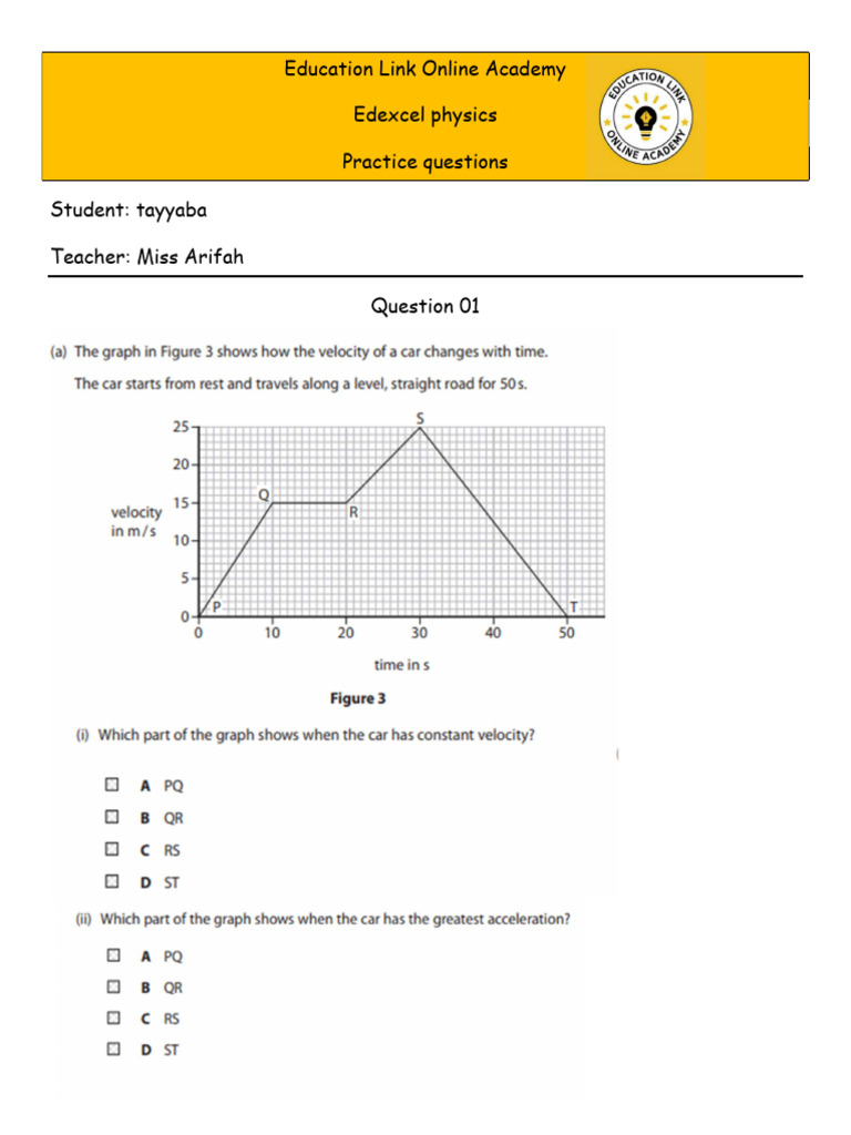 Homework 2 Physics - Tayyaba | PDF