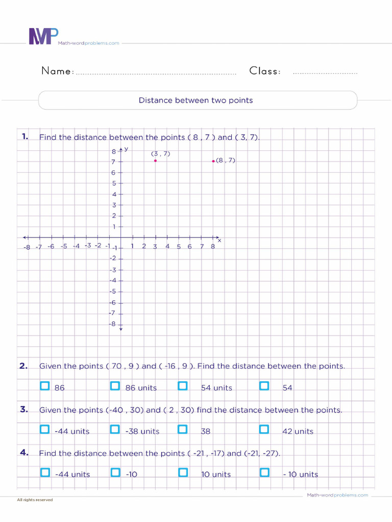 05.distance Between Two Points | PDF