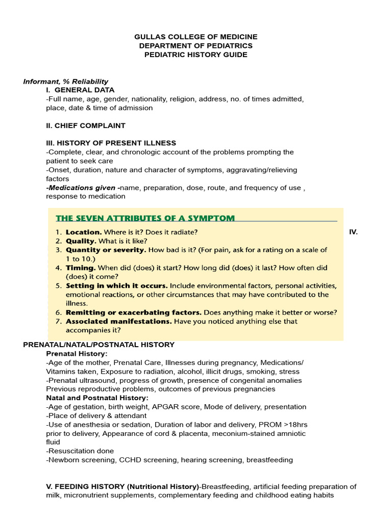 DEVELOPMENT HISTORY IN PEDIATRICS visual data 8