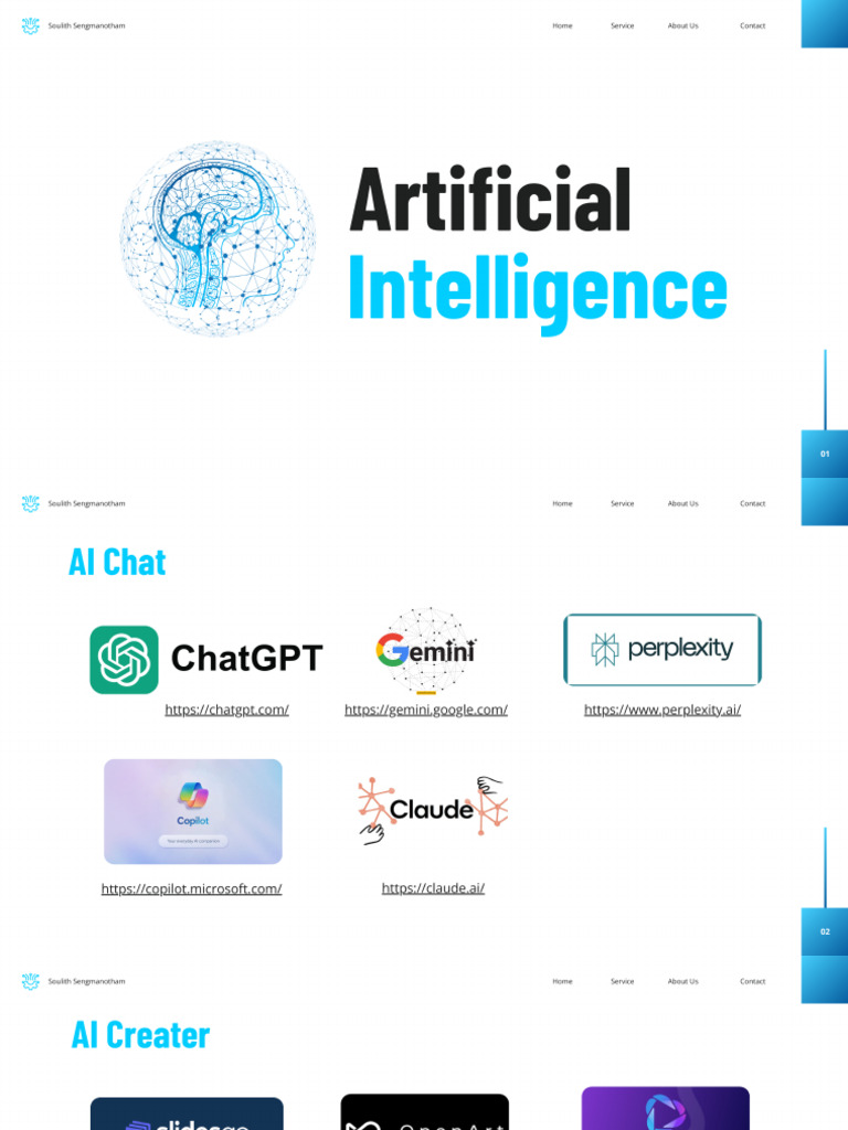 Blue Modern Artificial Intelligence Presentation | PDF