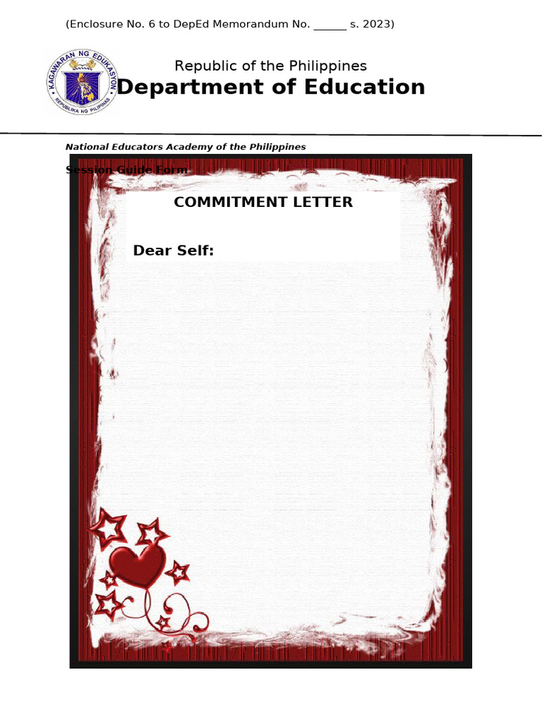 Session 6 - Commitment Letter | PDF